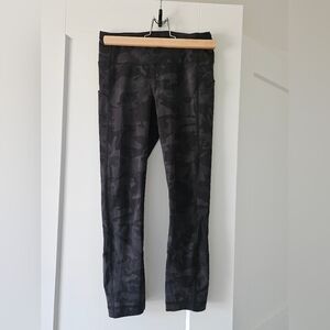 Camo Print Black Leggings